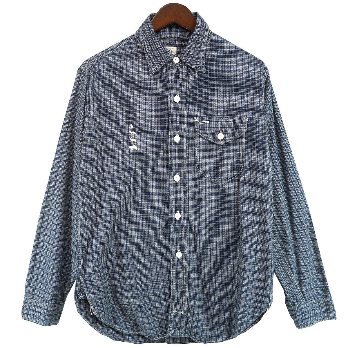 POST O’ALLS×MOUNTAIN RESEARCH コラボレーション デッドストック チェック シャツ 古着・中古-1枚目のアイテム画像