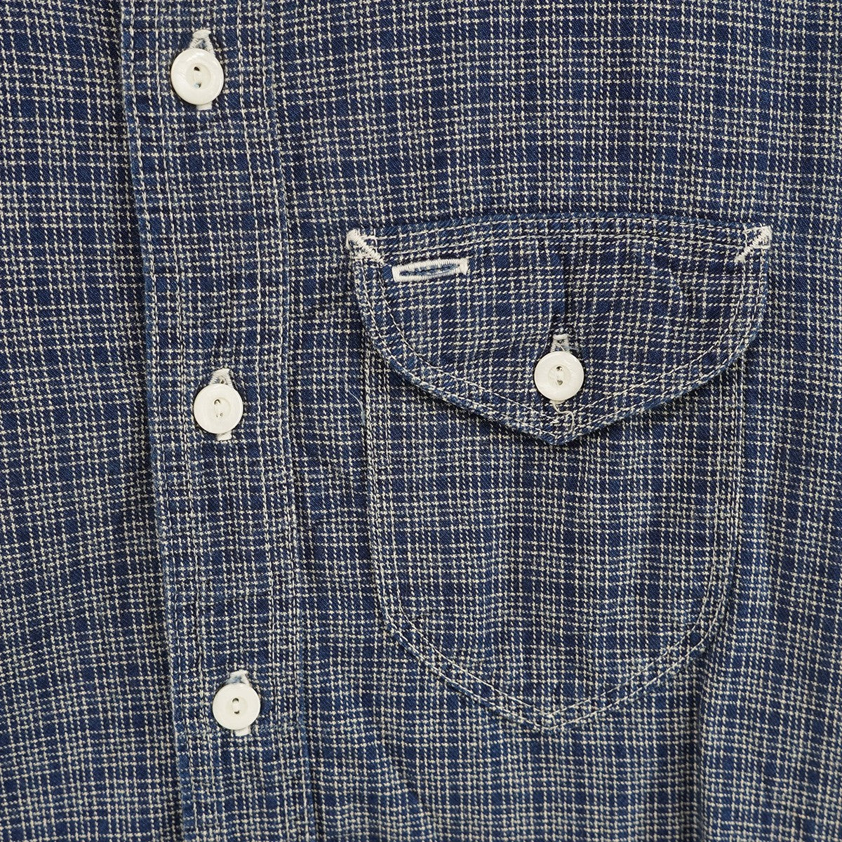 POST O’ALLS×MOUNTAIN RESEARCH コラボレーション デッドストック チェック シャツ 古着・中古-3枚目のアイテム画像
