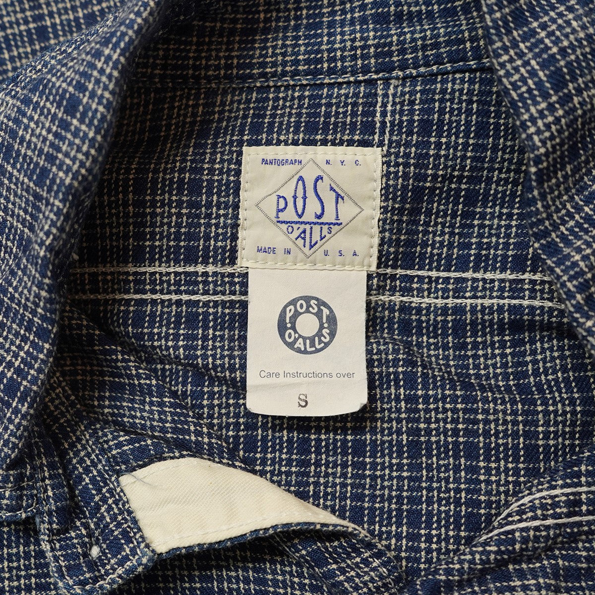 POST O’ALLS×MOUNTAIN RESEARCH コラボレーション デッドストック チェック シャツ 古着・中古-6枚目のアイテム画像