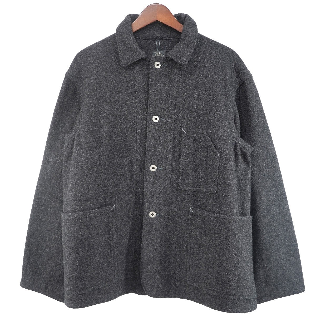 3 Pocket Jacket-R ウール カバーオール ジャケット