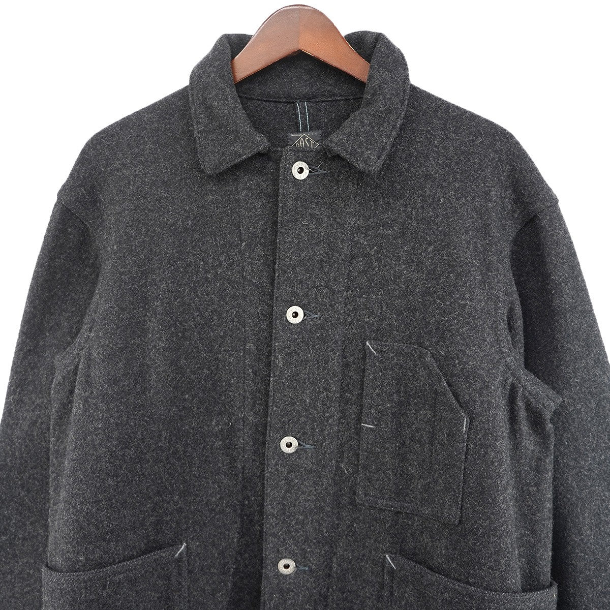 3 Pocket Jacket-R ウール カバーオール ジャケット