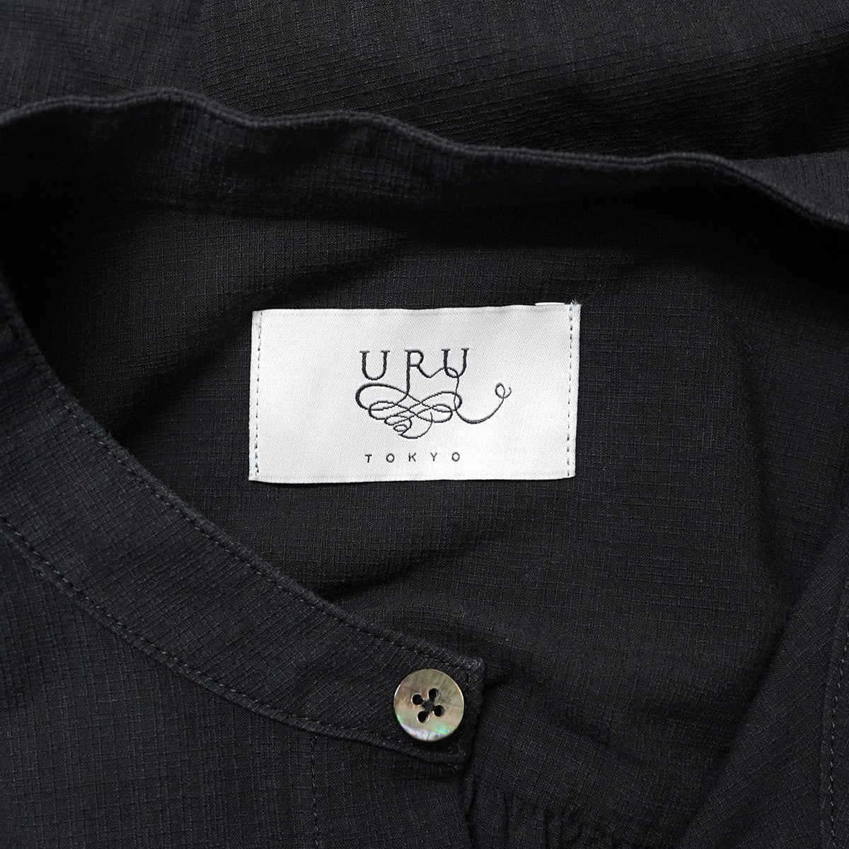 uru 24SS バンドカラー ノーカラー ロングシャツ 古着・中古-5枚目のアイテム画像