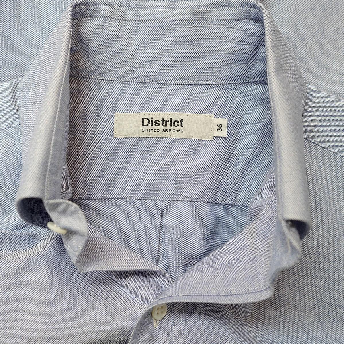 District UNITED ARROWS オックスフォード ボタンダウンシャツ 古着・中古-4枚目のアイテム画像