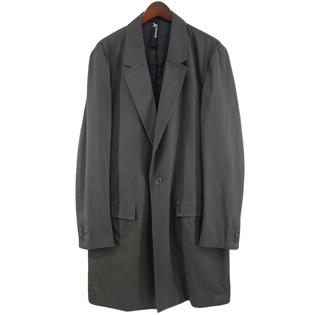 22SS 30／Cotton Twill 1B Long Jacket1つボタン ロングジャケット コート