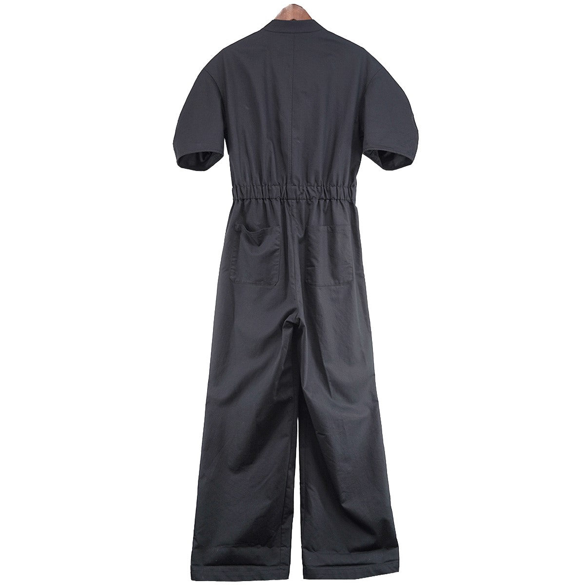ASTRAET 23AW ツイル スタンドカラー玉縁ポケット 切替 ワイド ストレートシルエット オールインワン定価41900円 5426-270-279 古着・中古-2枚目のアイテム画像