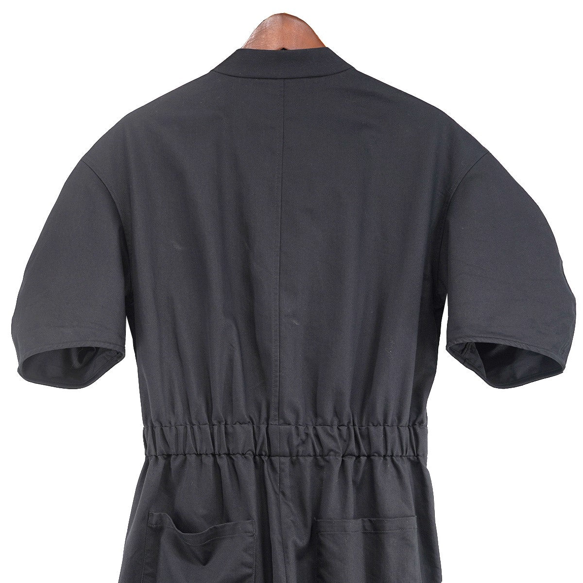 ASTRAET 23AW ツイル スタンドカラー玉縁ポケット 切替 ワイド ストレートシルエット オールインワン定価41900円 5426-270-279 古着・中古-4枚目のアイテム画像
