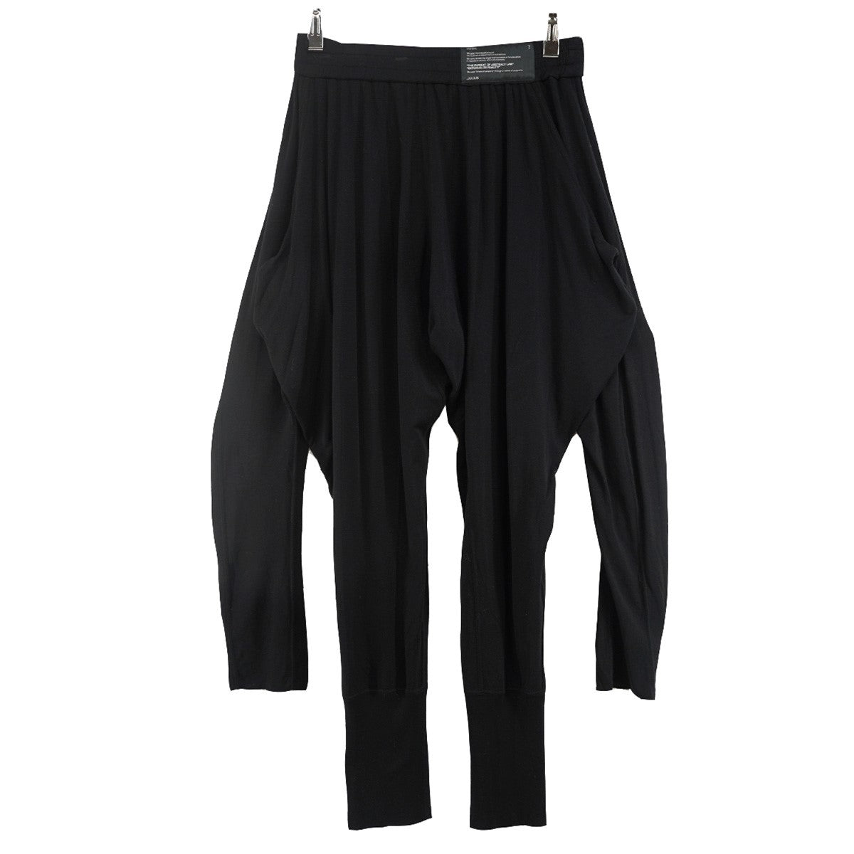 JULIUS 12AW resonance RAYON CUPRA SWEAT ATTACHED OVER CROTCH PANTSレーヨン キュプラ アタッチド オーバー クロッチ イージー スウェット パンツ 古着・中古-2枚目のアイテム画像