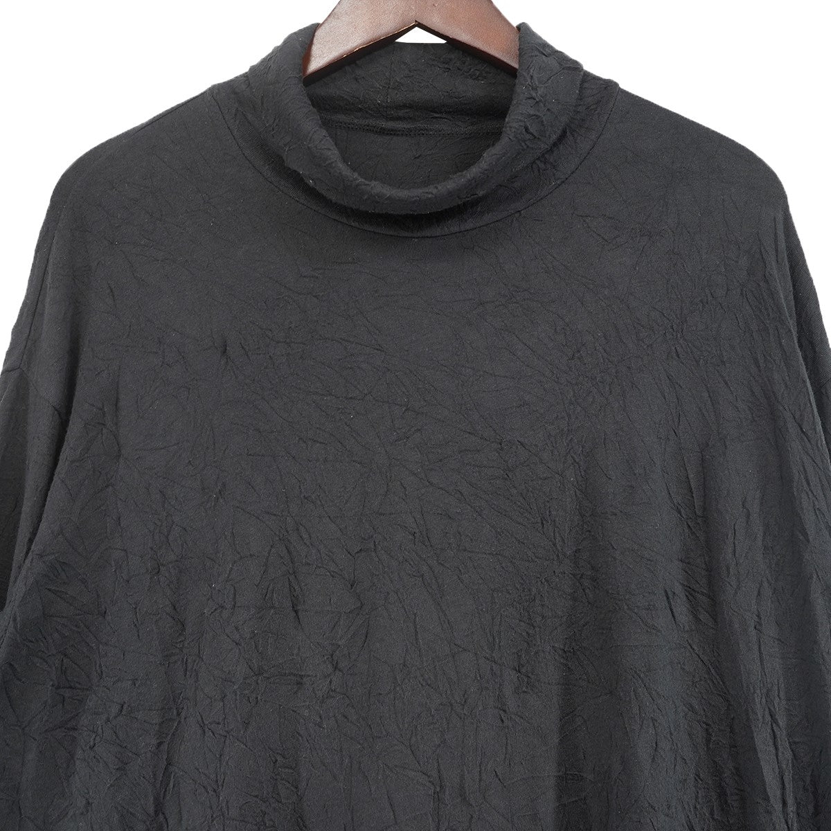 24AW Right Button Attached Hem Stepped Turtle Long Sleeveキャッチワッシャー 右サイドボタン タートルネック ロングスリーブ 長袖 ロンT