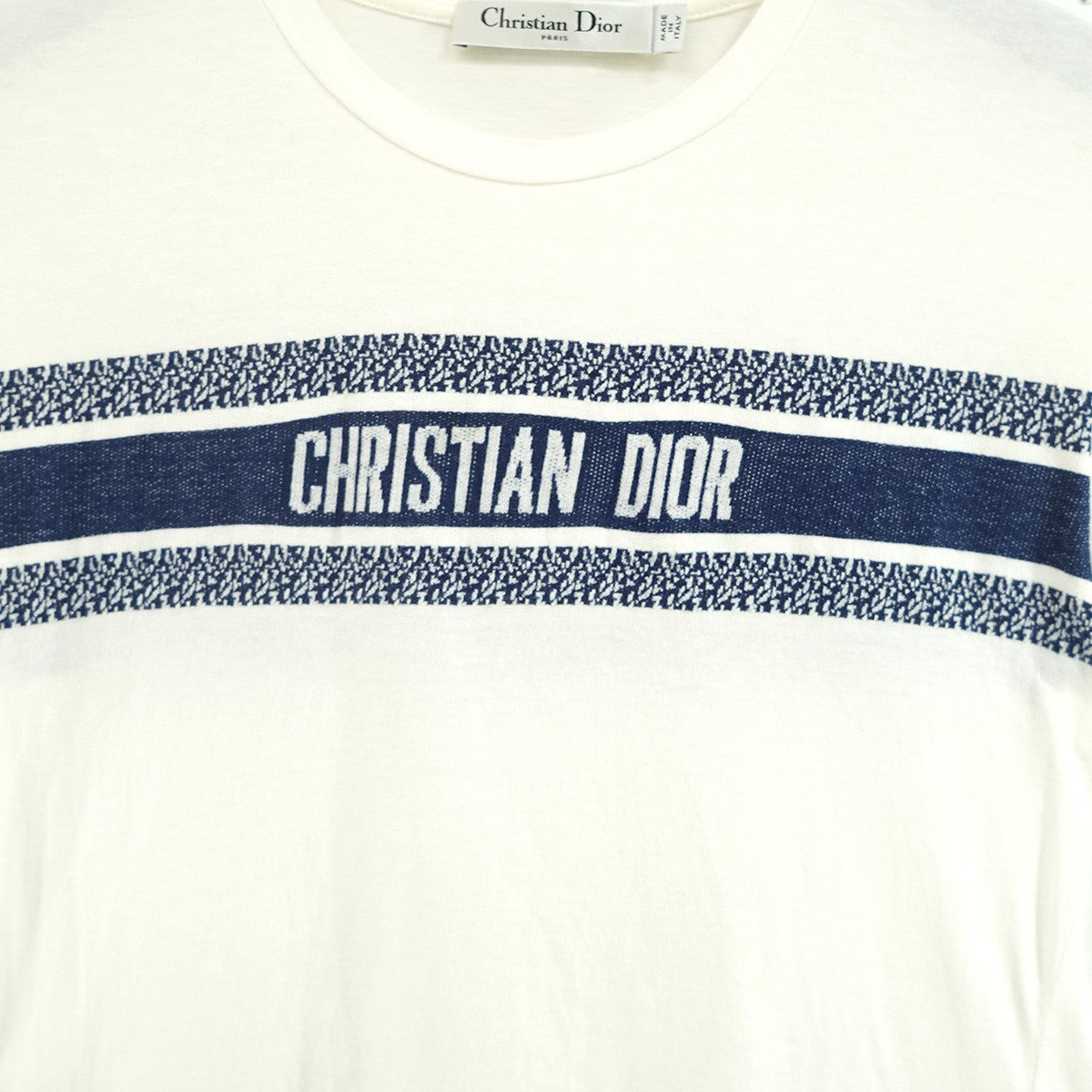 Christian Dior 21SS シグネチャーバンド ロゴ Tシャツ 古着・中古-2枚目のアイテム画像