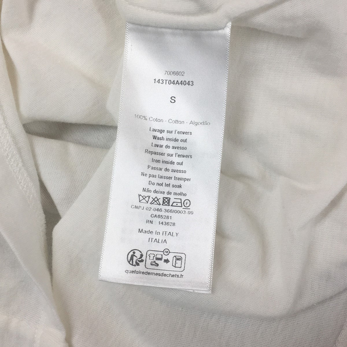 Christian Dior 21SS シグネチャーバンド ロゴ Tシャツ 古着・中古-6枚目のアイテム画像