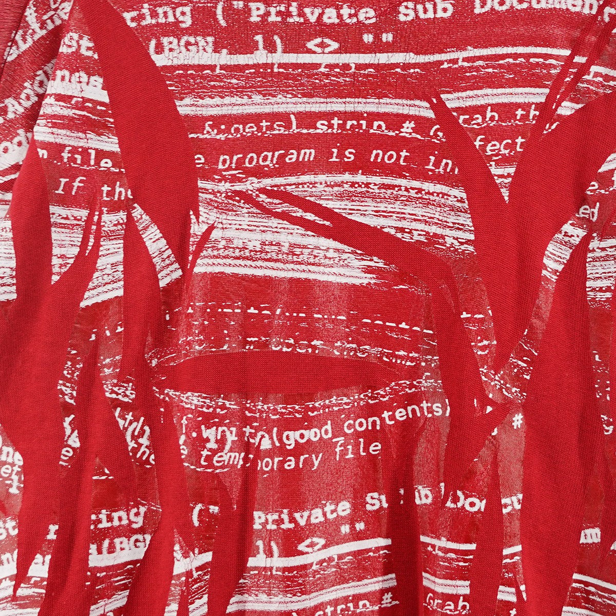 19AW DIGITAL GLITCH CREW NECK KNITカシミヤシルク 転写プリント クルーネック ニット セーター