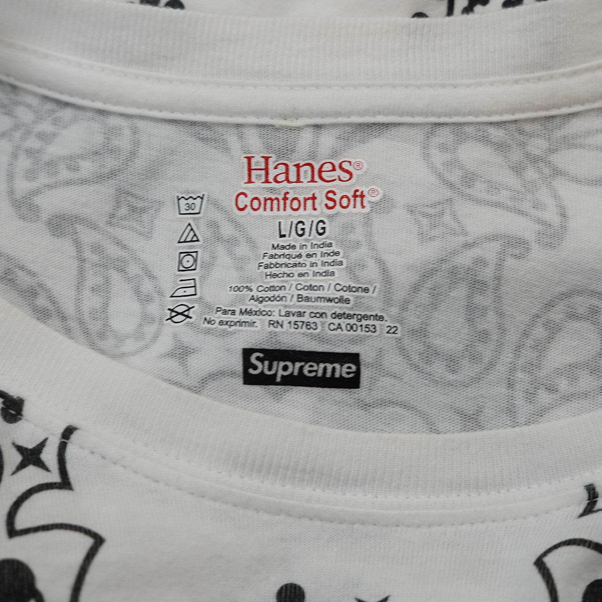 22AW Bandana Tagless Teeバンダナ ロゴ タグレス Tシャツ