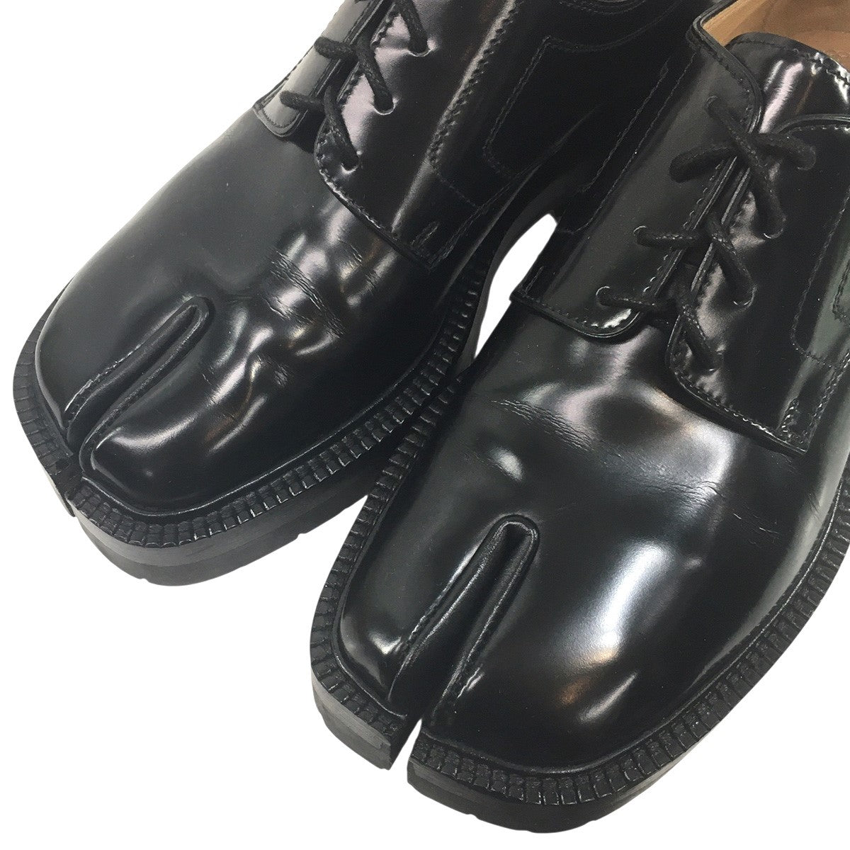 Maison Margiela 22 TABI タビ クリートソール レースアップ レザー シューズ 靴 古着・中古-4枚目のアイテム画像