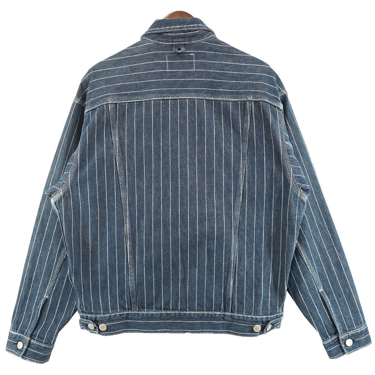 CARHARTT WIP ORLEAN JACKET オルレアンストライプ デニム トラッカー ジャケット 古着・中古-4枚目のアイテム画像