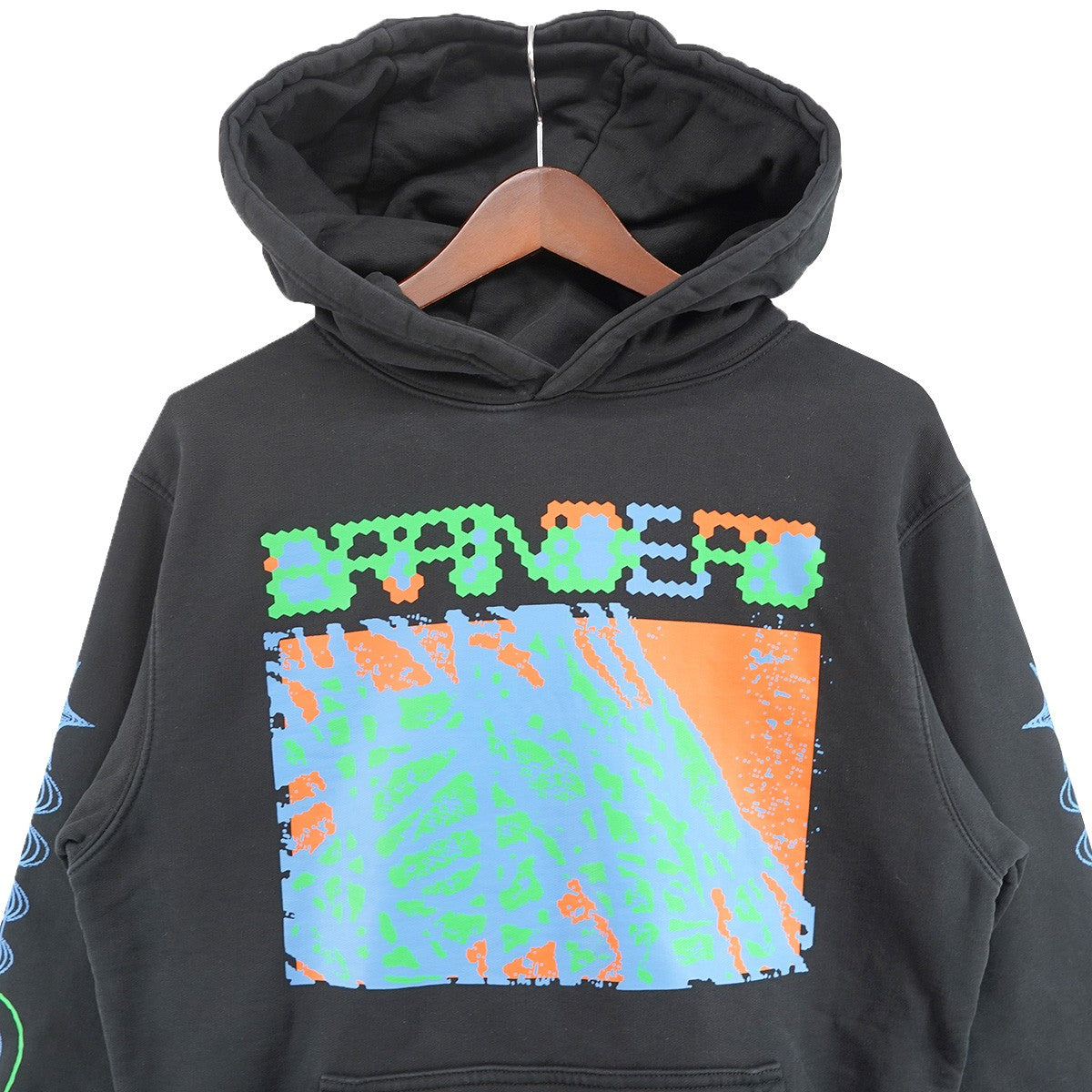 BRAIN DEAD 23AW Videosphere Hoodieロゴ グラフィック ビデオスフィア フーディー パーカー 古着・中古-3枚目のアイテム画像