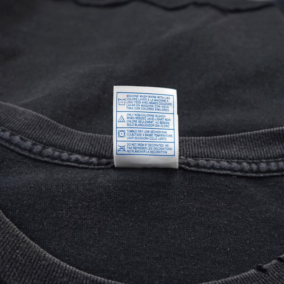 00s Kerusso Vintage ヴィンテージ クラッシュ 加工 クラック宗教 聖書 キリスト 両面プリント 短丈 リサイズ Tシャツ