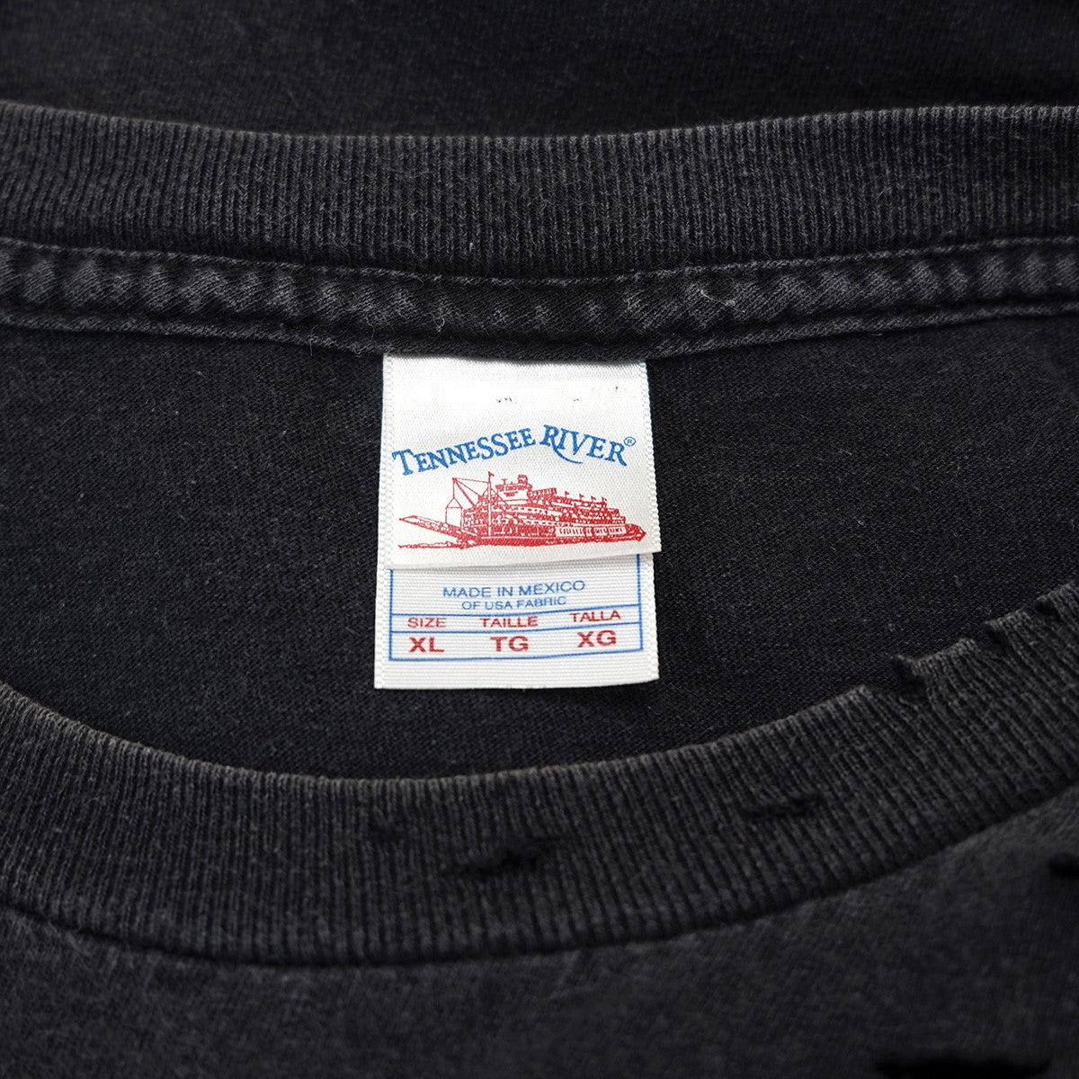 00s Kerusso Vintage ヴィンテージ クラッシュ 加工 クラック宗教 聖書 キリスト 両面プリント 短丈 リサイズ Tシャツ