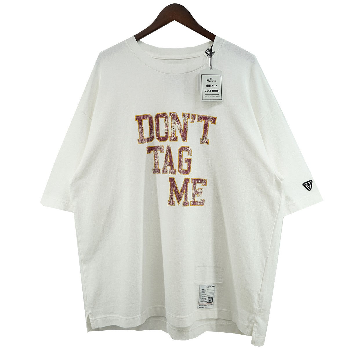 26SS DON’T TAG ME PRINTED TEE Vintage ヴィンテージ クラック加工 Ordinary People プリント  ロゴ刺繍 オーバーサイズ Tシャツ