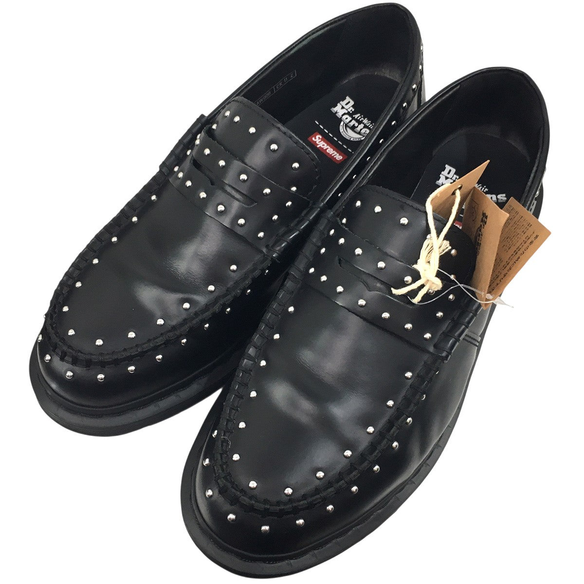 25SS Dr．Martens Studded Penton Loaferコラボ スタッズ レザー ローファー シューズ 靴