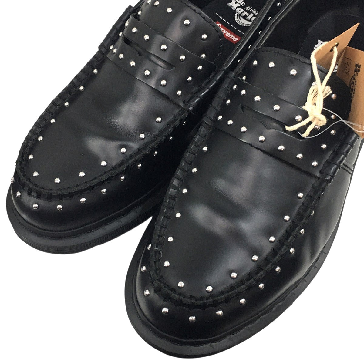 25SS Dr．Martens Studded Penton Loaferコラボ スタッズ レザー ローファー シューズ 靴