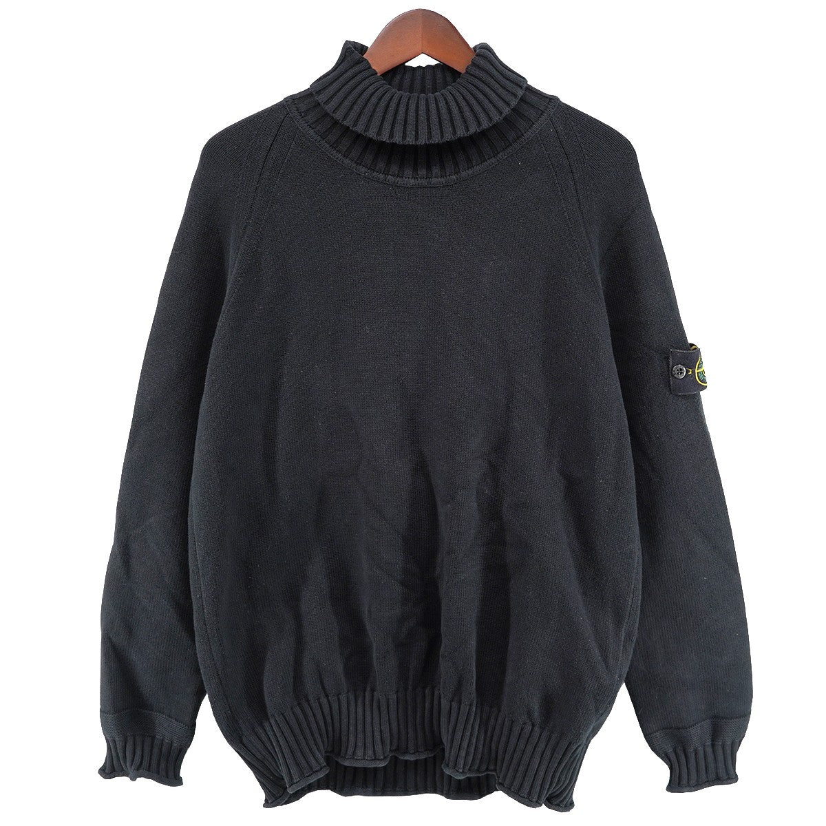 22AW WAPPEN PATCH TURTLE-NECK KNITロゴパッチ コンパス タートルネック ニット セーター