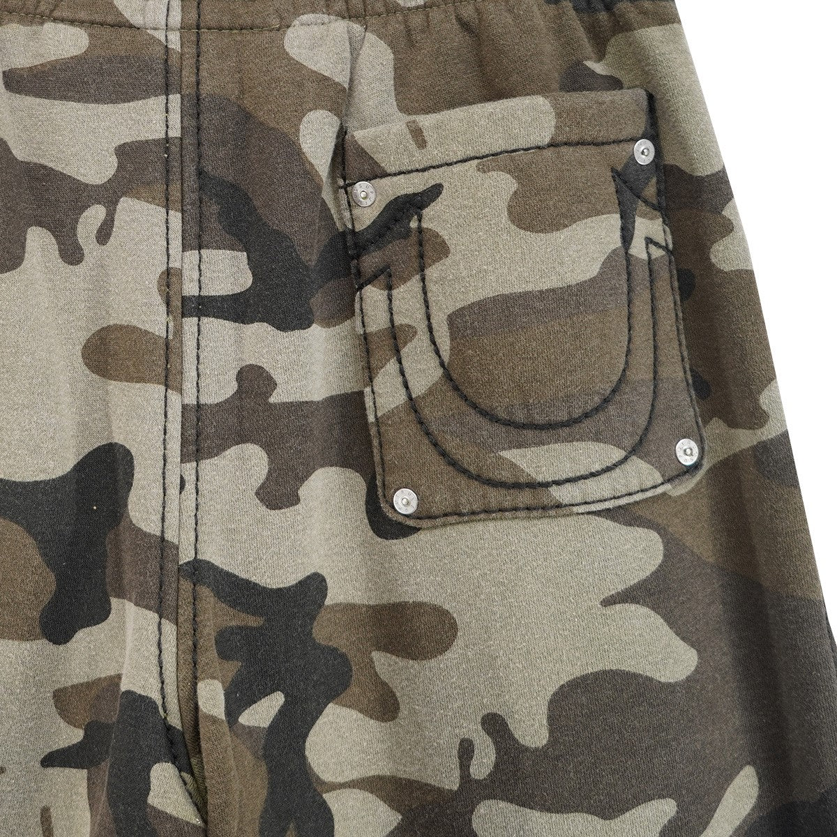 25AW True Religion Sweatpant Woodland Camoコラボ ウォッシュ加工 ロゴ イージー スウェットパンツ