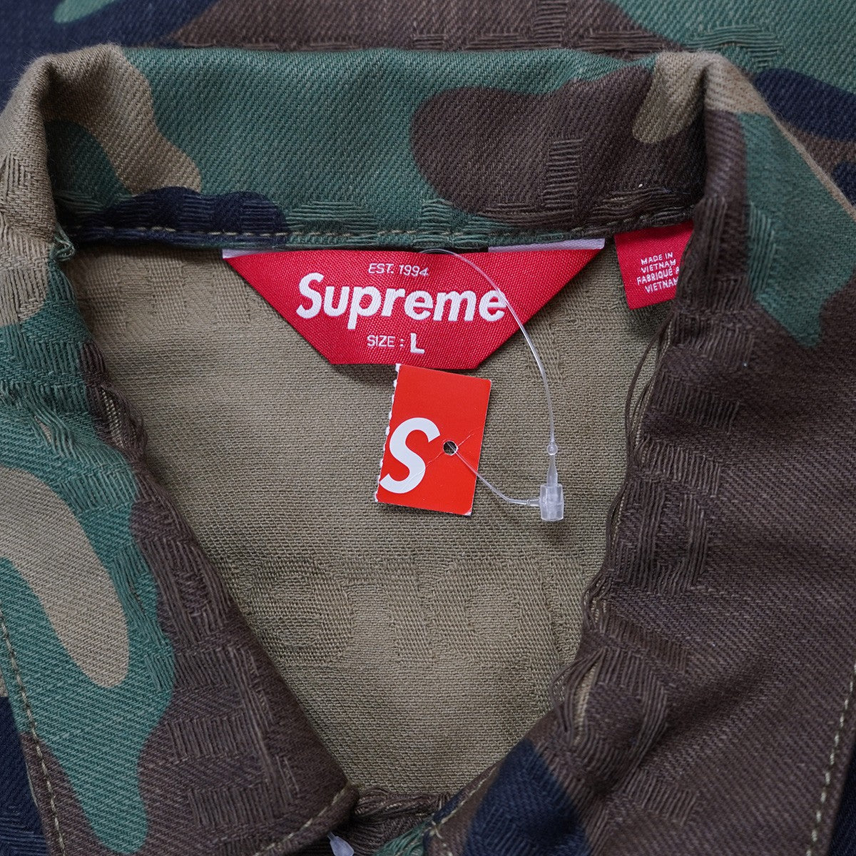 25AW Jacquard Logos Denim Trucker Jacket Woodland Camoジャカード ロゴ デニム トラッカー ジャケット