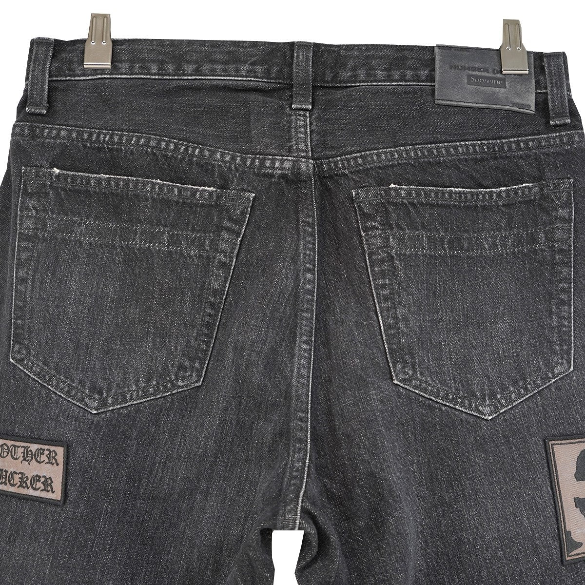 25AW Number (N)ine Patches Loose Fit Jean ヴィンテージ Vintage ダメージウォッシュ 加工 ロゴ ワッペン ルーズフィット セルビッジ デニム