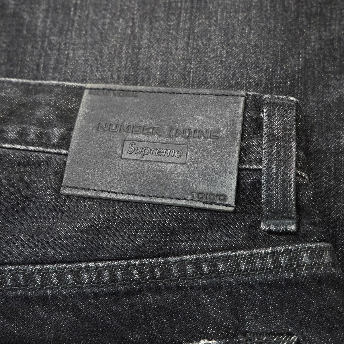 25AW Number (N)ine Patches Loose Fit Jean ヴィンテージ Vintage ダメージウォッシュ 加工 ロゴ ワッペン ルーズフィット セルビッジ デニム