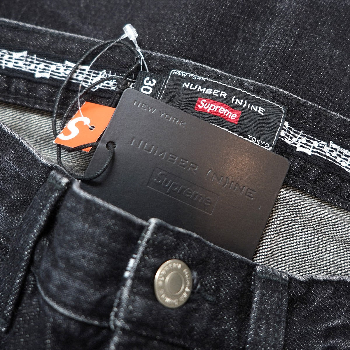 25AW Number (N)ine Patches Loose Fit Jean ヴィンテージ Vintage ダメージウォッシュ 加工 ロゴ ワッペン ルーズフィット セルビッジ デニム