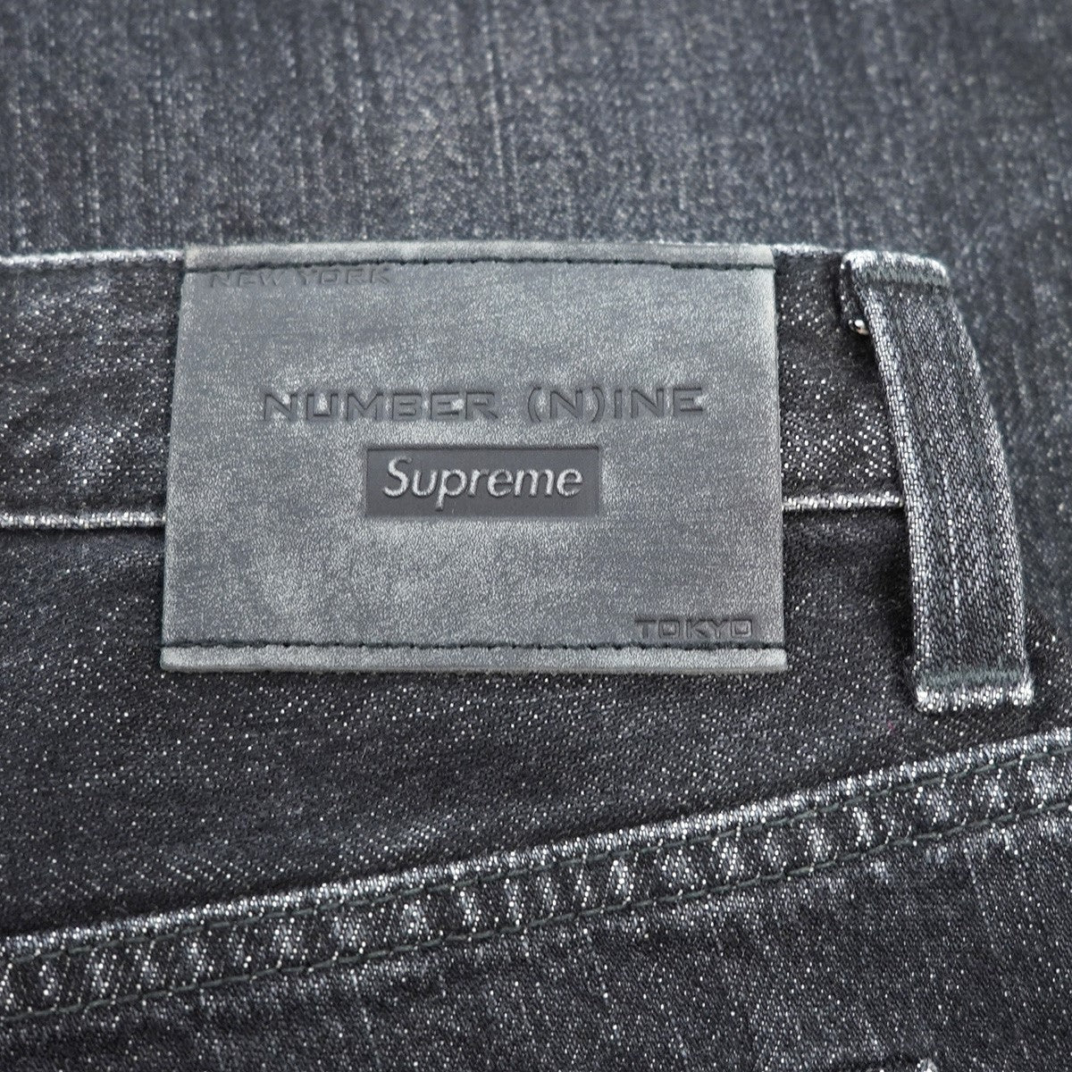 25AW Number (N)ine Patches Loose Fit Jean ヴィンテージ Vintage ダメージウォッシュ 加工 ロゴ ワッペン ルーズフィット セルビッジ デニム