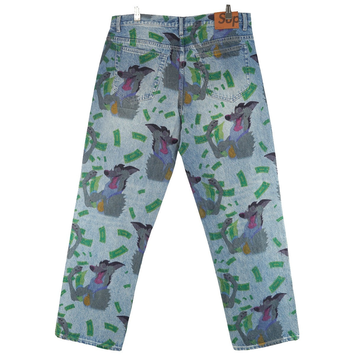 25AW All Dogs Go To Heaven Loose Fit Jean ウォッシュド加工チャーリー・B・バーキン 総柄 オールオーバープリント ルーズフィット ジーンズ デニム パンツ