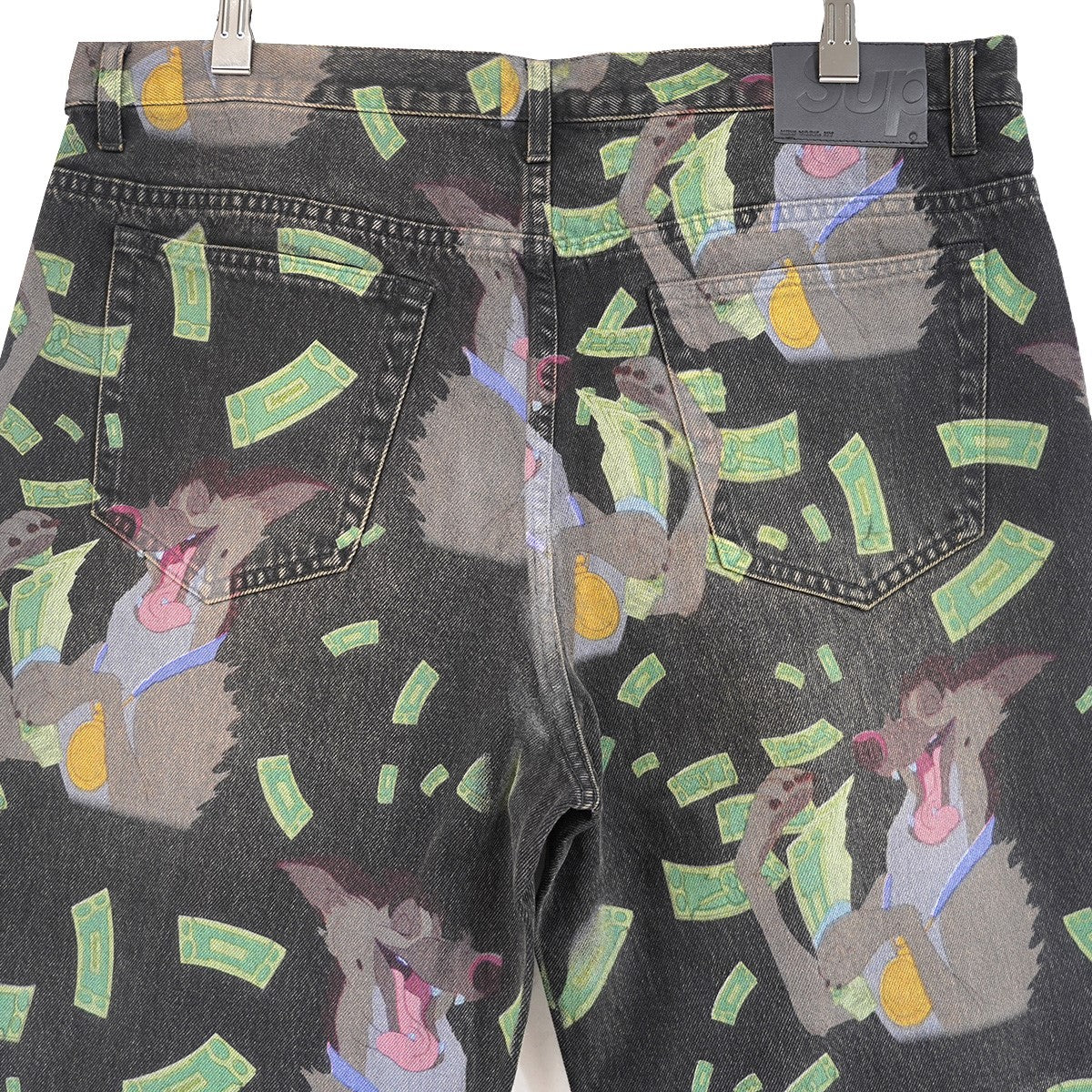 25AW All Dogs Go To Heaven Loose Fit Jean ウォッシュド 加工チャーリー・B・バーキン 総柄 オールオーバープリント ルーズフィット ジーンズ デニム パンツ