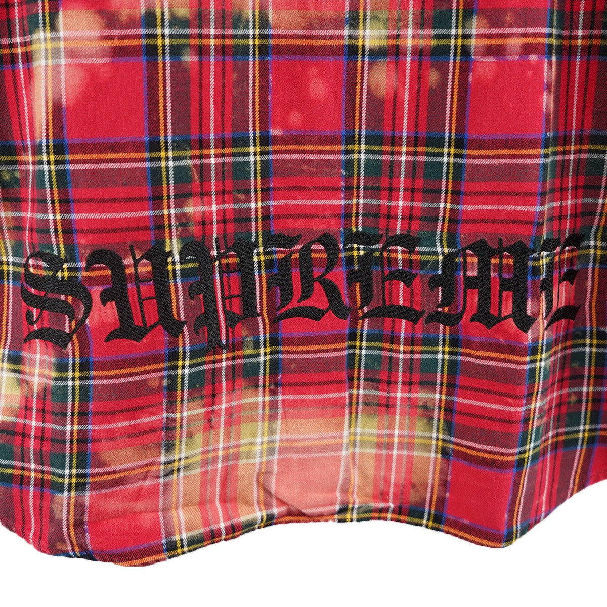 25AW The Exorcist Flannel Shirt  楳図かずおリーガン・マクニールエクソシスト フランネル ブリーチ加工 チェック ロゴ シャツ