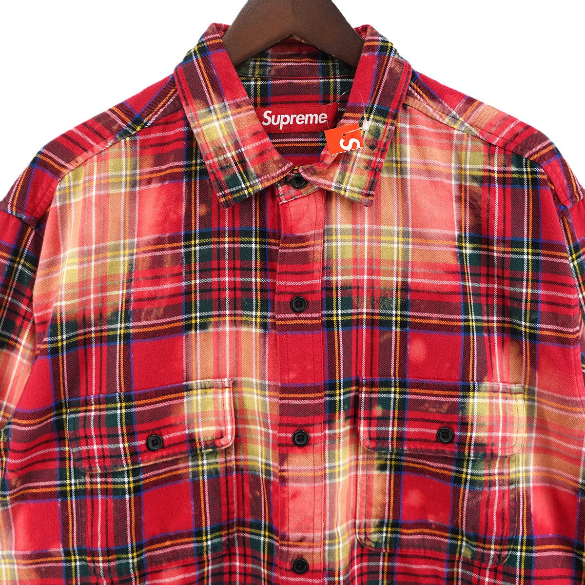 25AW The Exorcist Flannel Shirt  楳図かずおリーガン・マクニールエクソシスト フランネル ブリーチ加工 チェック ロゴ シャツ