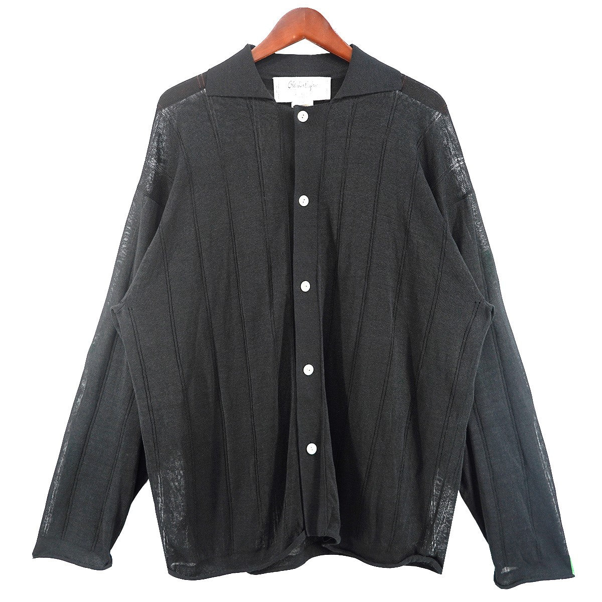 JYARI JYARI SILK SHIRTS CARDIGANジャリジャリ シルク シャツ カーディガン