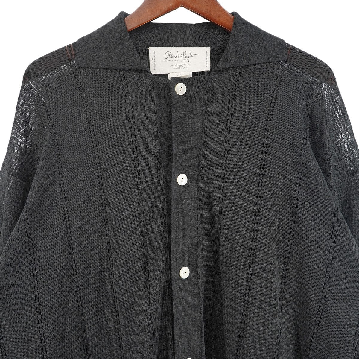 JYARI JYARI SILK SHIRTS CARDIGANジャリジャリ シルク シャツ カーディガン