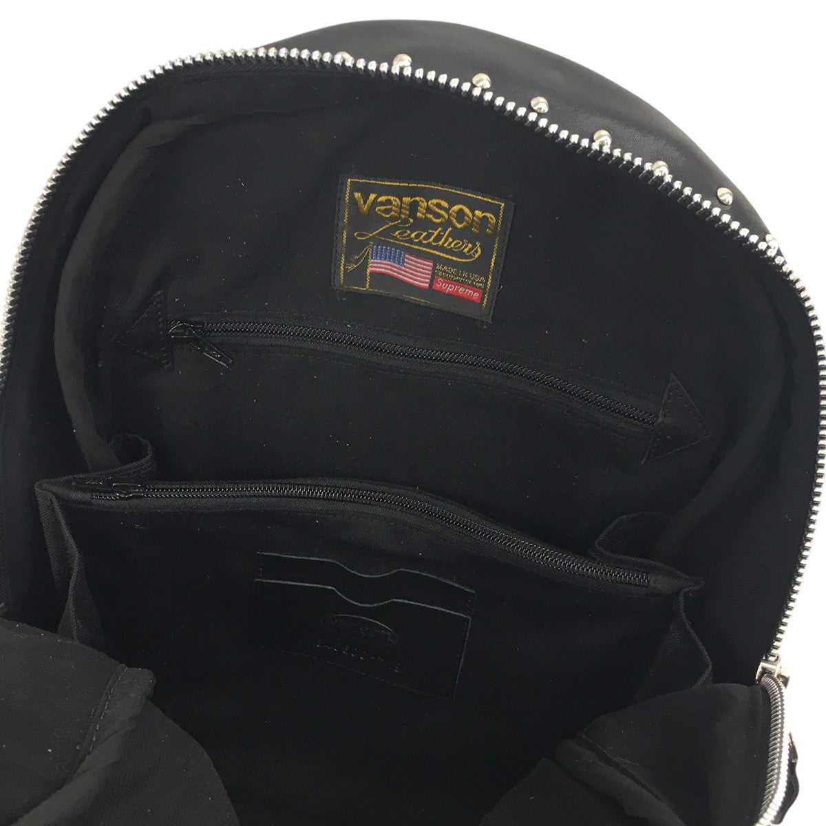 25AW B．B． Simon Vanson Leathers Backpackロゴ バンソン レザーズ バックパック レザー リュック 鞄