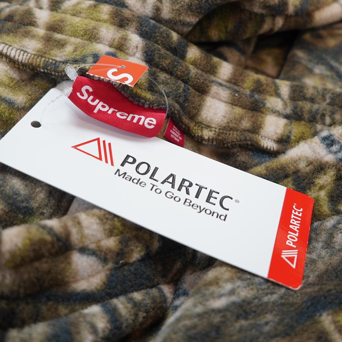 25AW Polartec Pant Tree Camoボックスロゴ ポーラテック フリース イージー カモ 迷彩 パンツ