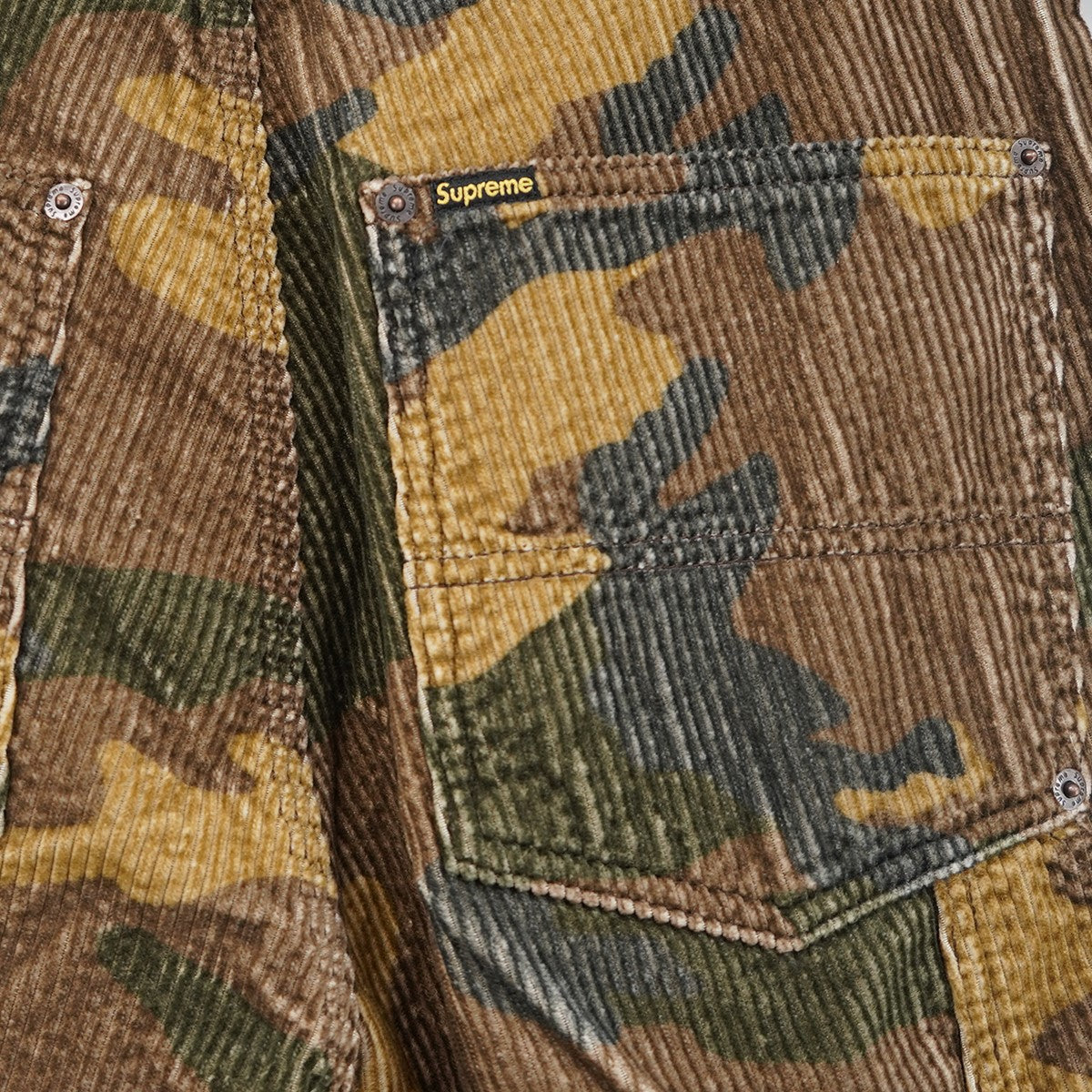 Supreme 25AW Wide Wale Corduroy Painter Pant Woodland Camoワイド ウォール コーデュロイ 迷彩 カモフラージュ ペインター パンツ 古着・中古-5枚目のアイテム画像