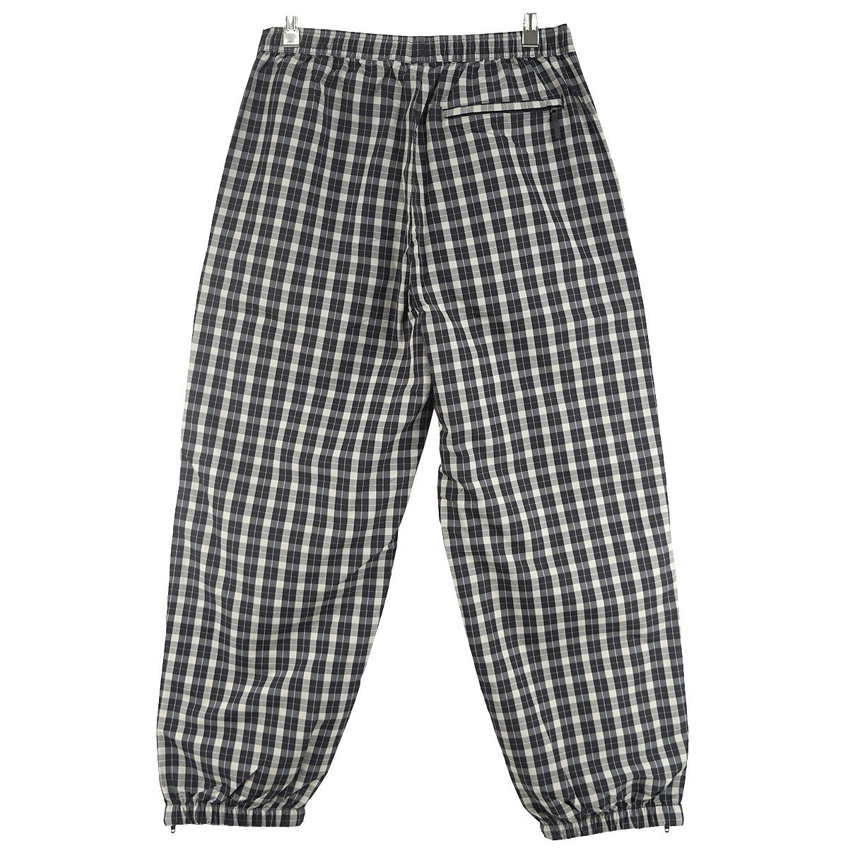 25AW Plaid Warm Up Pant サプレックス Supplex  ナイロンプレイド チェック サイド ジップ ロゴ刺繍 トラック ウォームアップ イージー パンツ