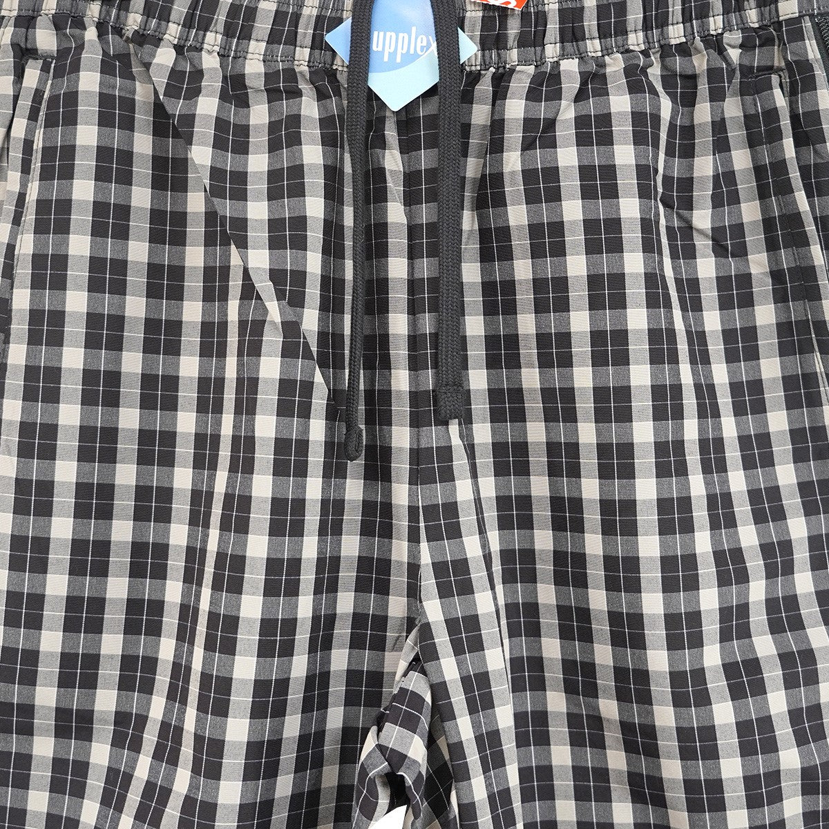 25AW Plaid Warm Up Pant サプレックス Supplex  ナイロンプレイド チェック サイド ジップ ロゴ刺繍 トラック ウォームアップ イージー パンツ