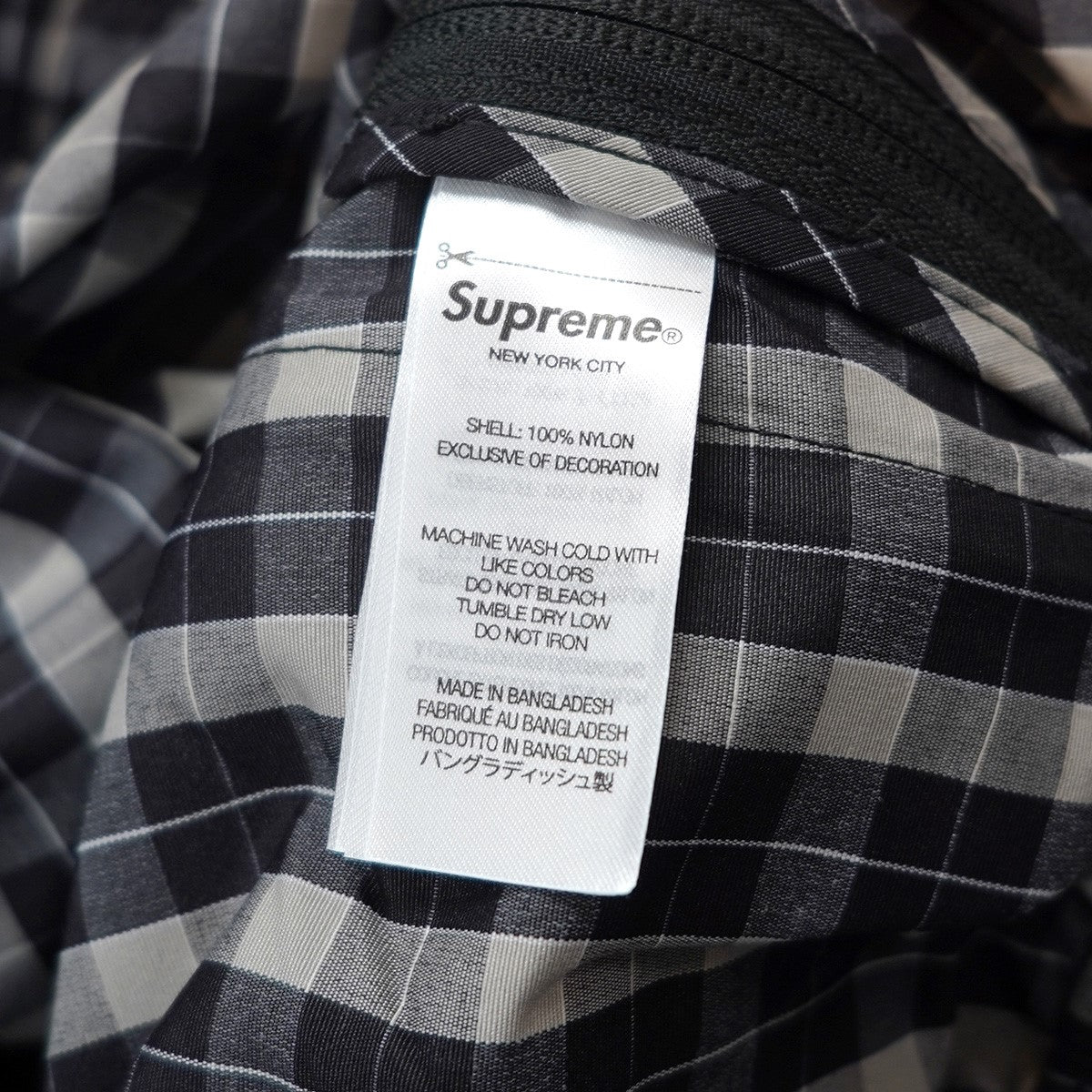 25AW Plaid Warm Up Pant サプレックス Supplex  ナイロンプレイド チェック サイド ジップ ロゴ刺繍 トラック ウォームアップ イージー パンツ