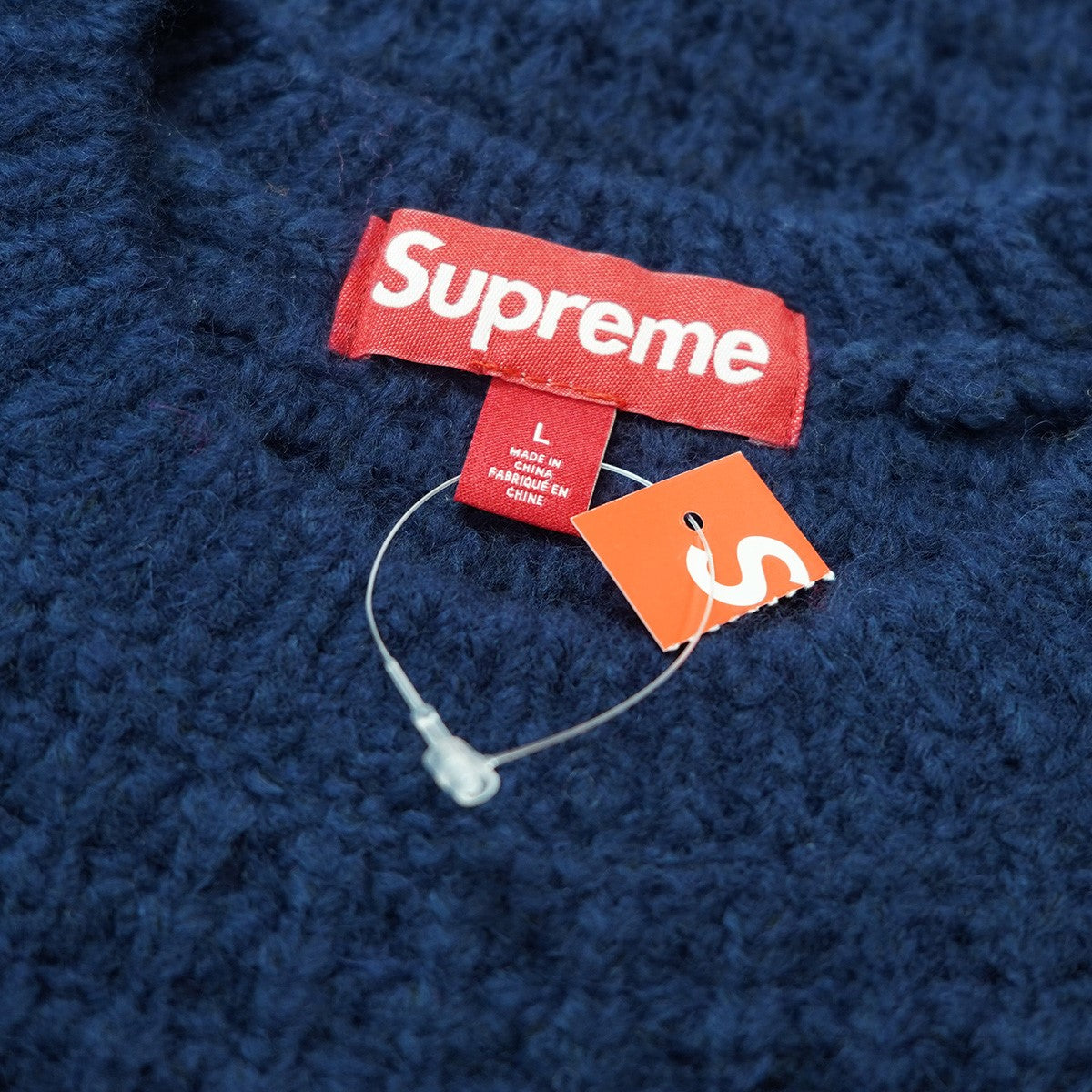 Supreme 25AW Small Box Waffle Sweaterスモール ボックス ロゴ ワッフル ニット セーター 古着・中古-4枚目のアイテム画像