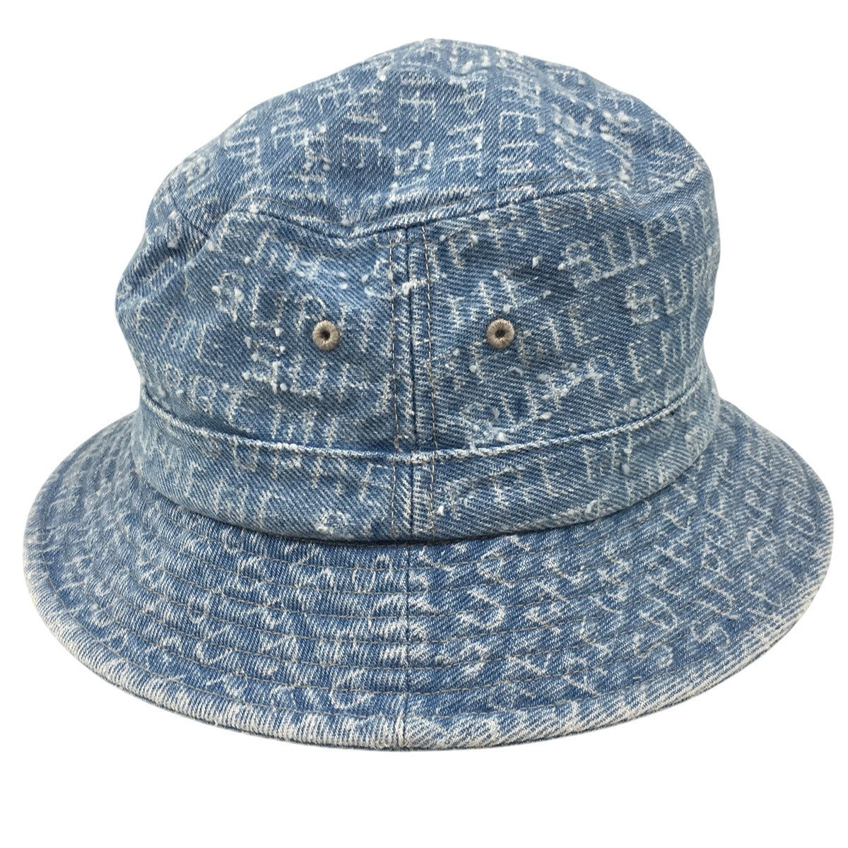 Supreme 24AW Needle Punch Denim Crusherニードル パンチ デニム クラッシャー ロゴ ハット 帽子 古着・中古-3枚目のアイテム画像