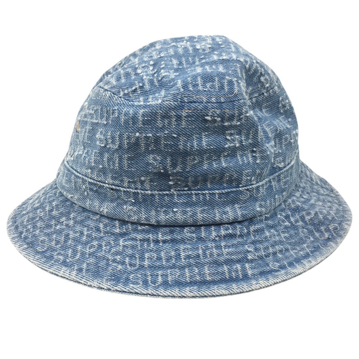 Supreme 24AW Needle Punch Denim Crusherニードル パンチ デニム クラッシャー ロゴ ハット 帽子 古着・中古-4枚目のアイテム画像