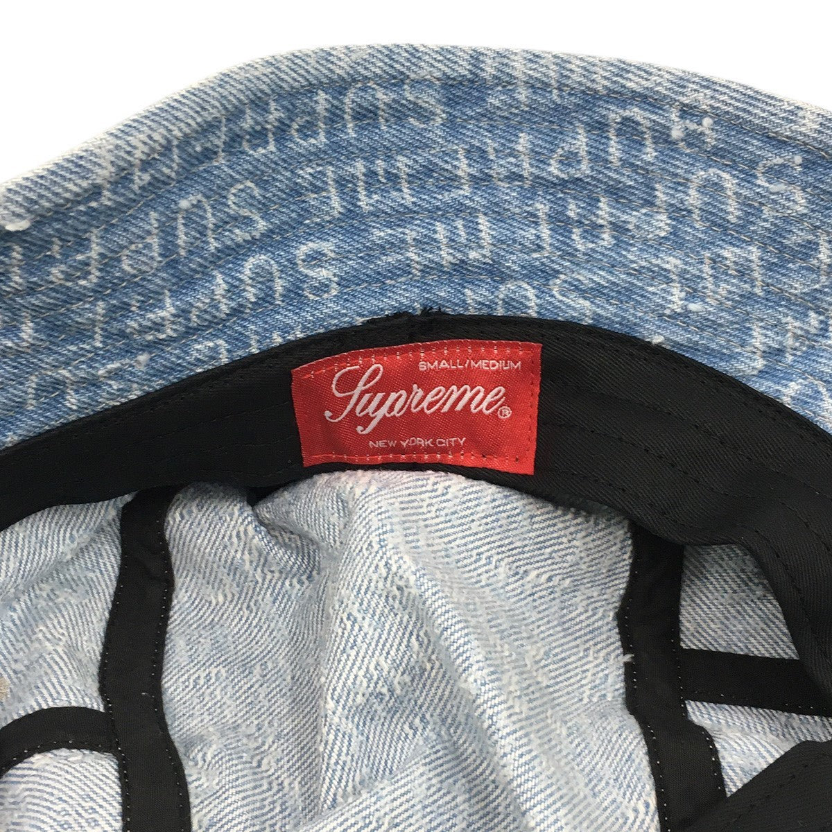 Supreme 24AW Needle Punch Denim Crusherニードル パンチ デニム クラッシャー ロゴ ハット 帽子 古着・中古-6枚目のアイテム画像