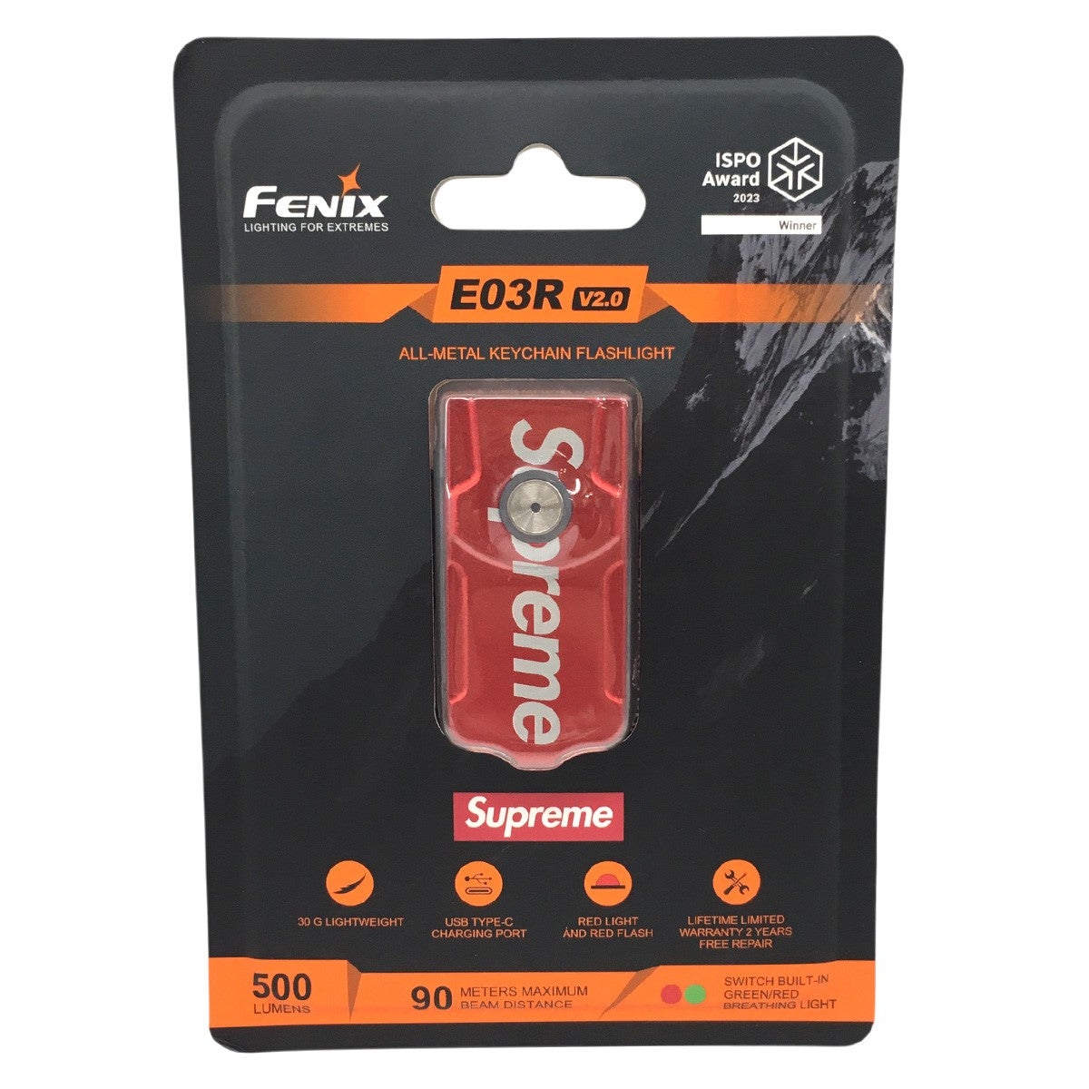 24AW Fenix E03R Flashlight Keychainフェニックス E03R フラッシュライト キーチェーン