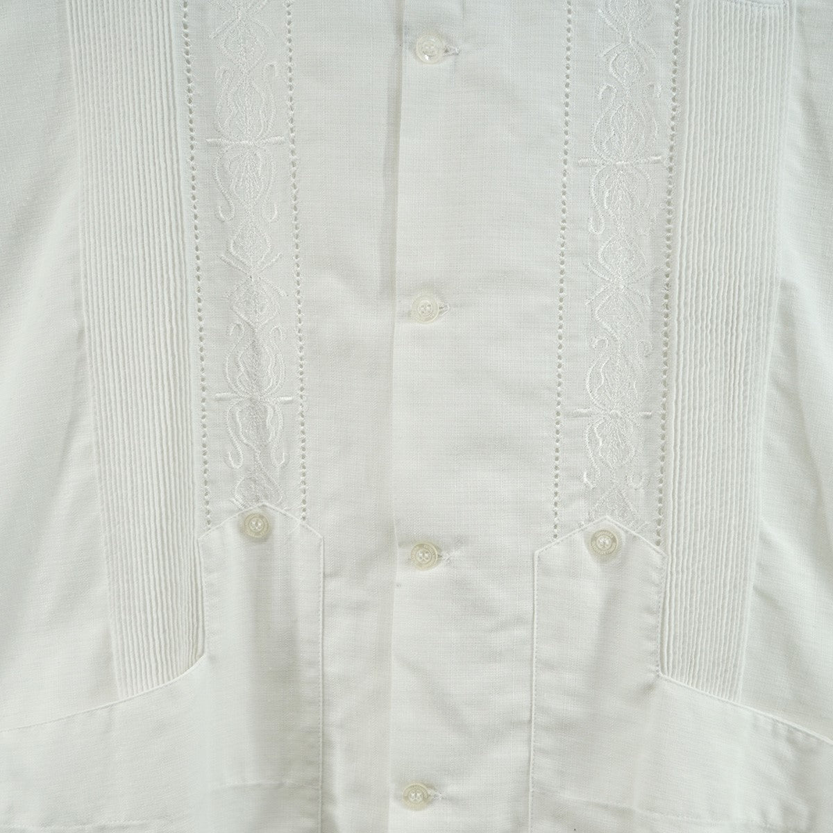 L／S GUAYABERA REJILLADA レヒラーダグァジャベーラ 刺繍 4パッチポケット 長袖 ロングスリーブ キューバ シャツ