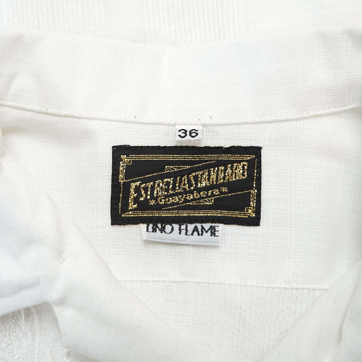 L／S GUAYABERA REJILLADA レヒラーダグァジャベーラ 刺繍 4パッチポケット 長袖 ロングスリーブ キューバ シャツ